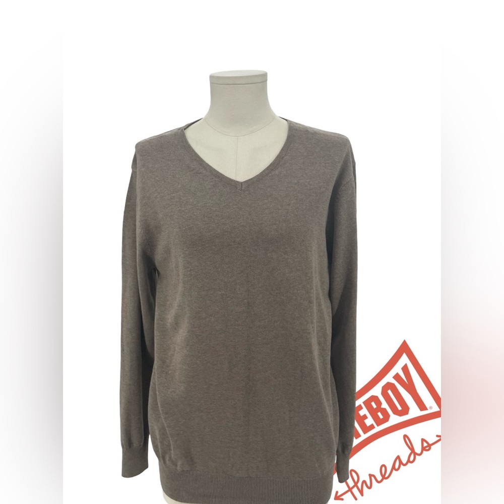 Tarocash Brown V-Neck Sweater